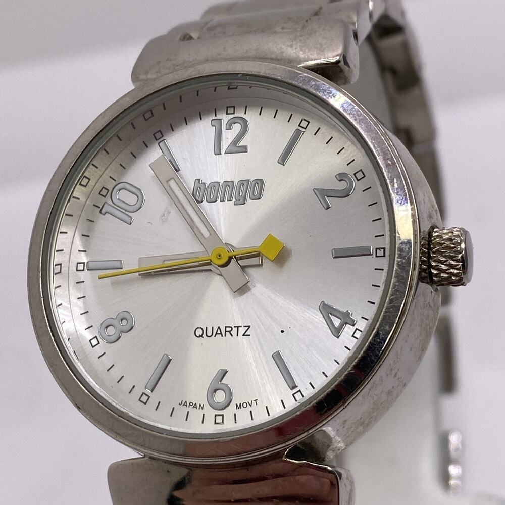 Bongo Womens Silver Vintage Watch New Battery
